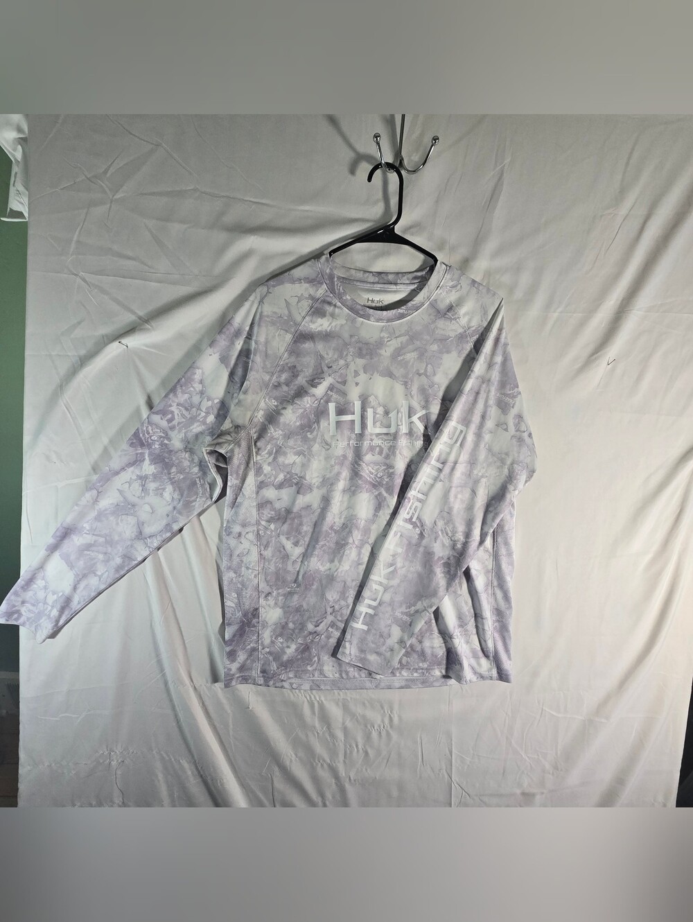 Huk Lavender Camo Long-Sleeve Performance Shirt